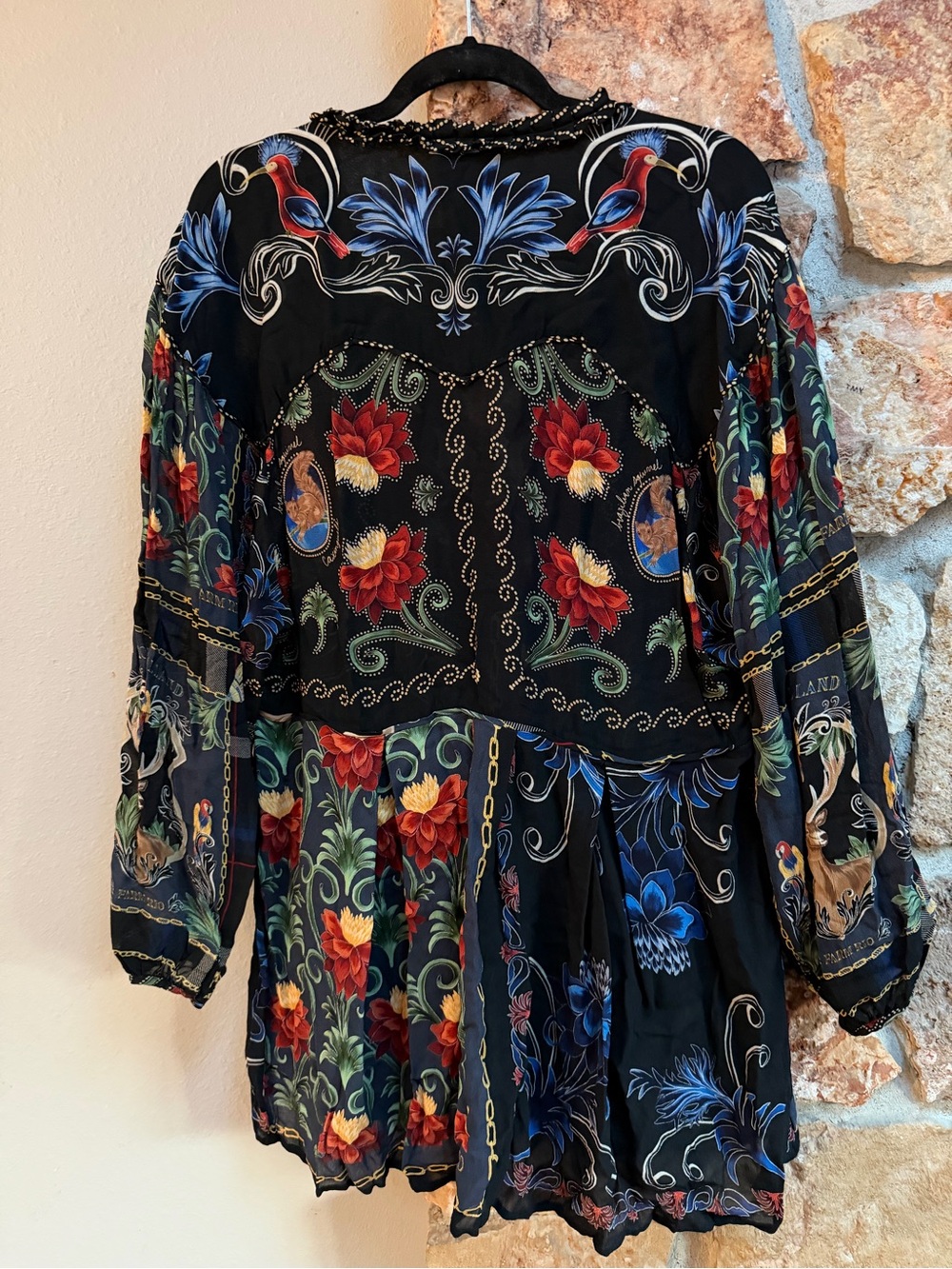 Farm Rio Printed Black Floral Mini Dress - Picture 7 of 9